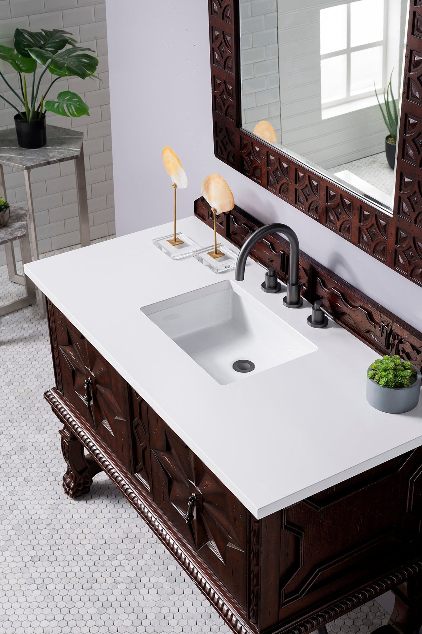 James Martin Vanities - Balmoral 48" Single Bathroom Vanity - 150 - V48 - ANW - 3WZ - Home Luxury USA