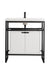 James Martin Vanities - Boston 31.5 Stainless Steel Sink Console Single Bathroom Vanity in Matte Black - C105V31.5MBKSCGWWG - Home Luxury USA