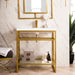 James Martin Vanities - Boston 31.5 Stainless Steel Sink Console Single Bathroom Vanity in Radiant Gold - Home Luxury USA