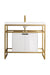 James Martin Vanities - Boston 39.5 Stainless Steel Sink Console Single Bathroom Vanity in Radiant Gold - C105V39.5MBKSCGWWG - Home Luxury USA