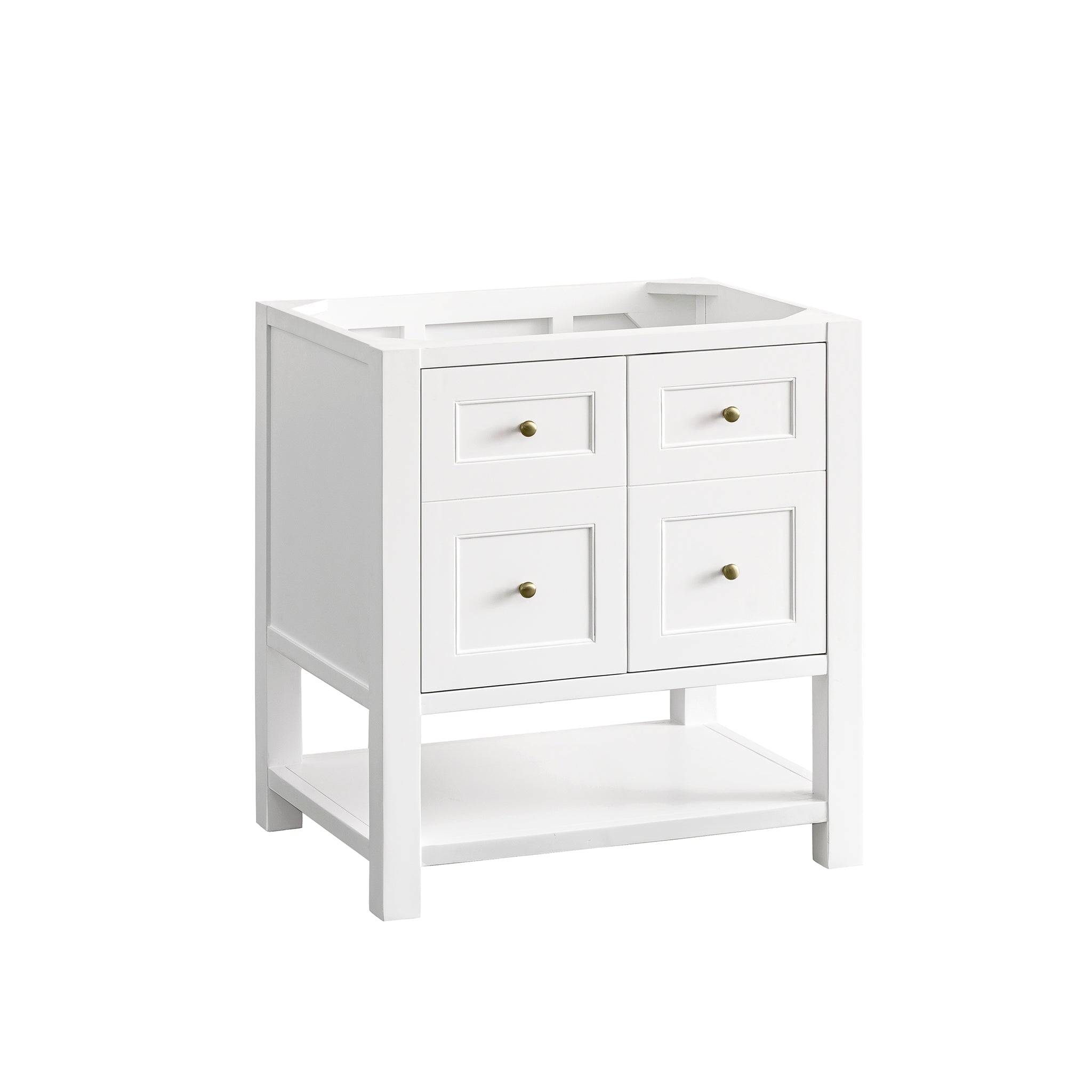 James Martin Vanities - Breckenridge 30" Single Vanity in Bright White - 330 - V30 - BW - Home Luxury USA