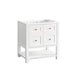 James Martin Vanities - Breckenridge 30" Single Vanity in Bright White - 330 - V30 - BW - Home Luxury USA