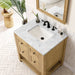 James Martin Vanities - Breckenridge 30" Single Vanity in Light Natural Oak - 330 - V30 - LNO - 3CAR - Home Luxury USA