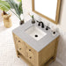 James Martin Vanities - Breckenridge 30" Single Vanity in Light Natural Oak - 330 - V30 - LNO - 3ESR - Home Luxury USA