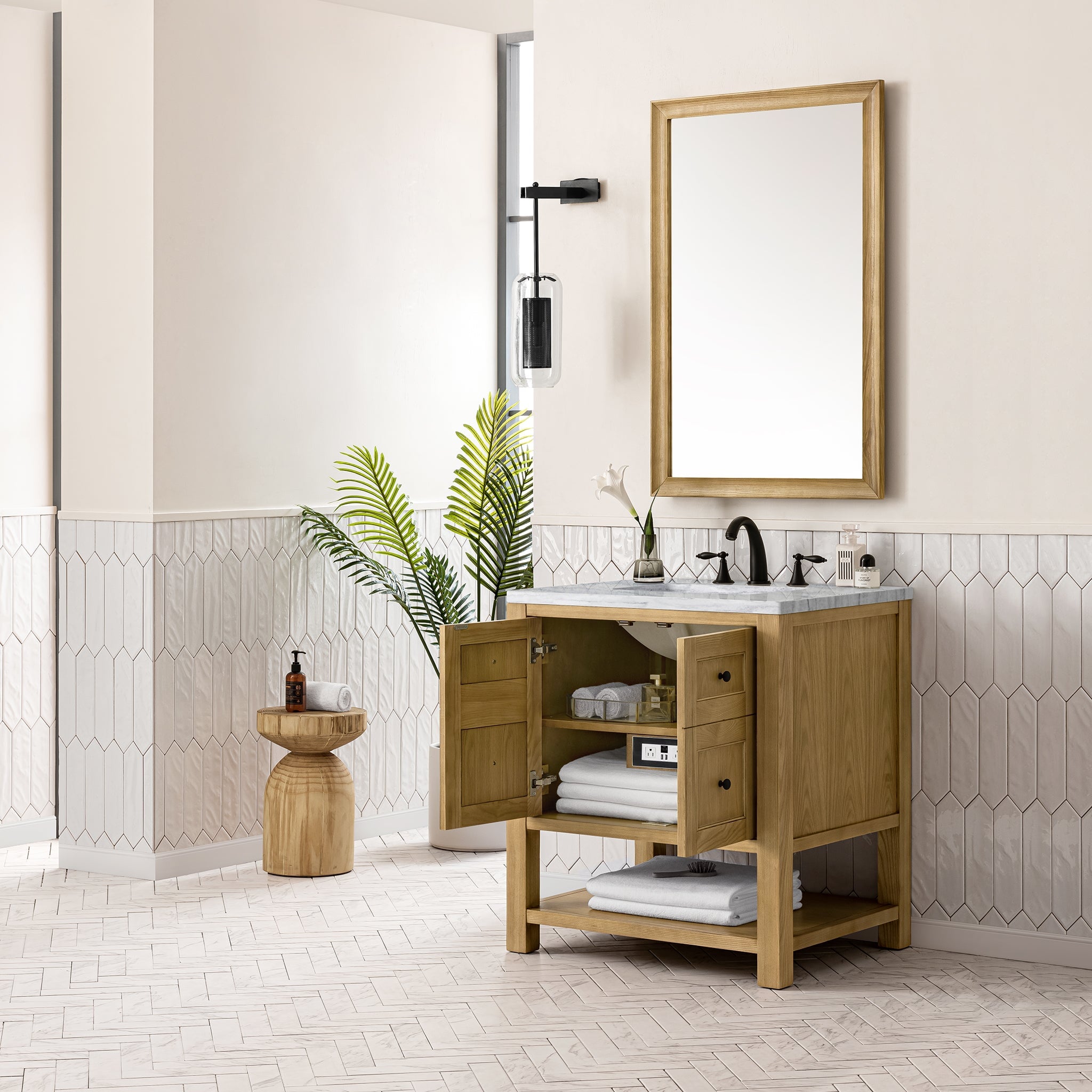 James Martin Vanities - Breckenridge 30" Single Vanity in Light Natural Oak - 330 - V30 - LNO - Home Luxury USA