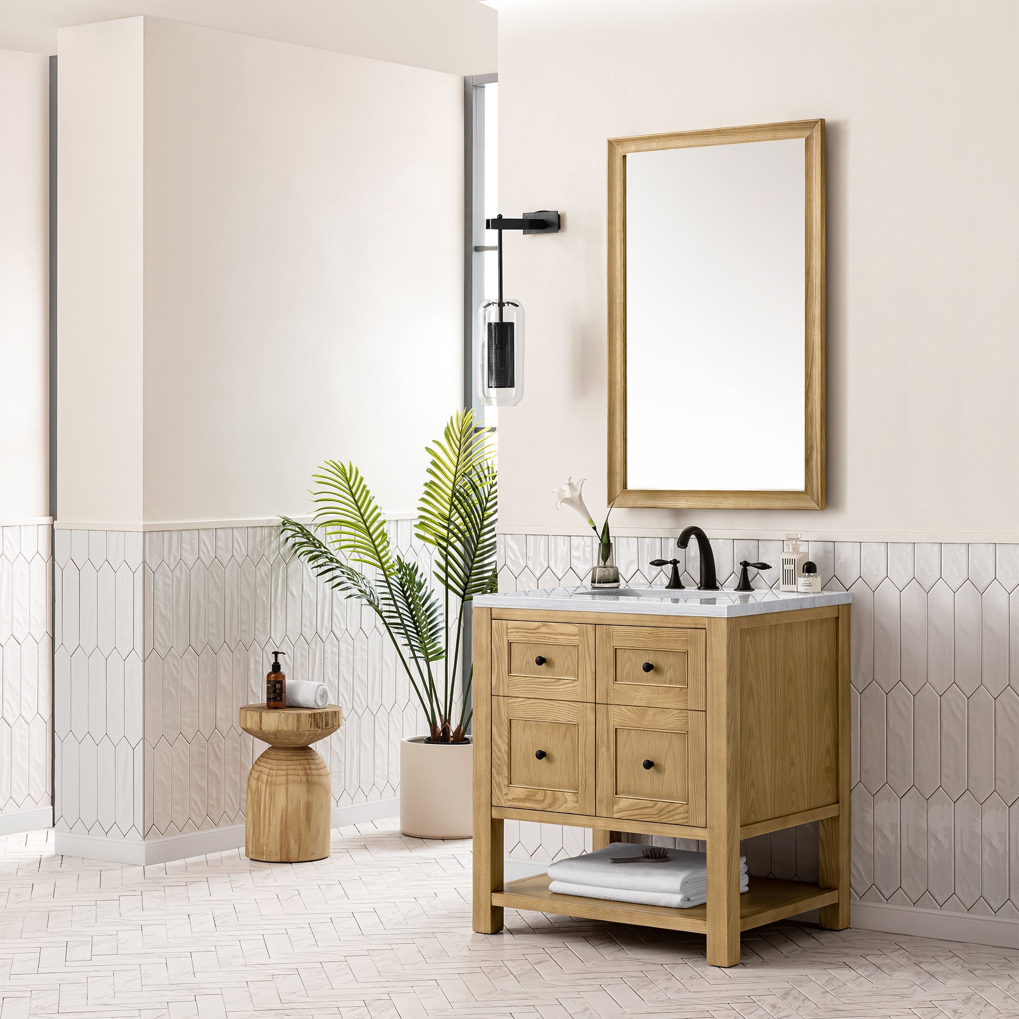 James Martin Vanities - Breckenridge 30" Single Vanity in Light Natural Oak - 330 - V30 - LNO - Home Luxury USA