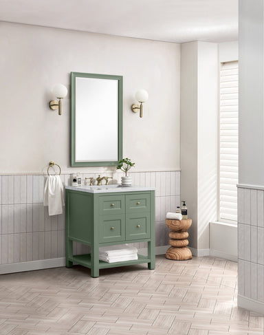 James Martin Vanities - Breckenridge 30" Single Vanity in Smokey Celadon - 330 - V30 - SC - Home Luxury USA