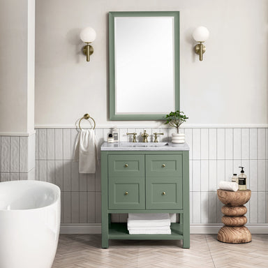 James Martin Vanities - Breckenridge 30" Single Vanity in Smokey Celadon - 330 - V30 - SC - Home Luxury USA