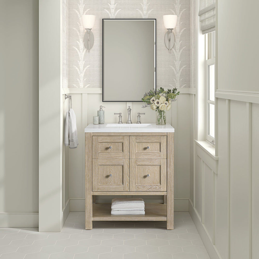 James Martin Vanities - Breckenridge 30" Single Vanity in Whitewashed Oak - 330 - V30 - WWO - Home Luxury USA