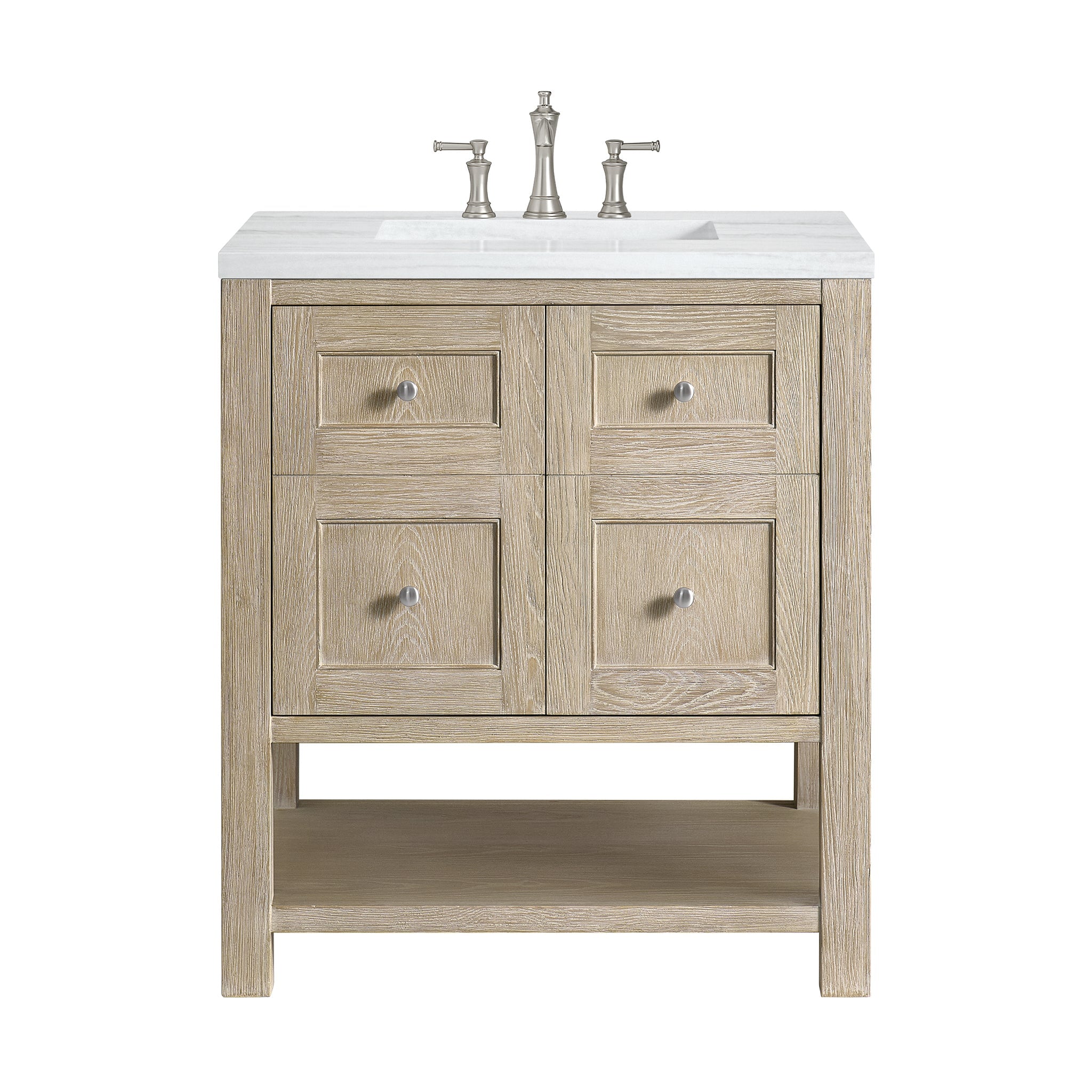 James Martin Vanities - Breckenridge 30" Single Vanity in Whitewashed Oak - 330 - V30 - WWO - Home Luxury USA