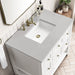 James Martin Vanities - Breckenridge 36" Single Vanity in Bright White - 330 - V36 - BW - 3ESR - Home Luxury USA