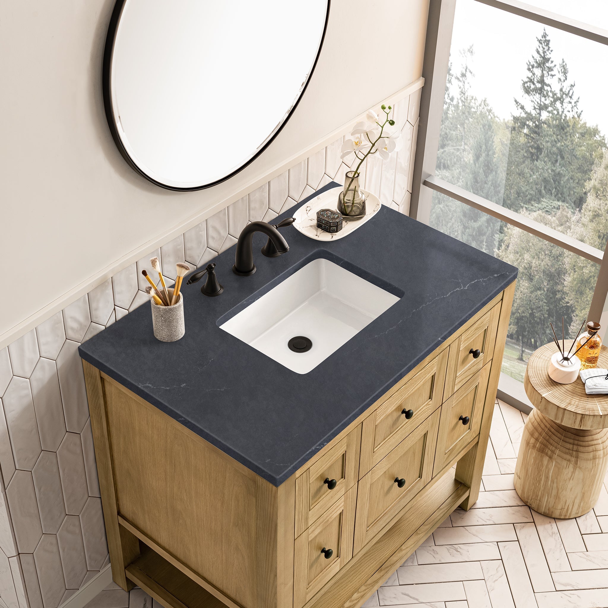 James Martin Vanities - Breckenridge 36" Single Vanity in Light Natural Oak - 330 - V36 - LNO - 3CSP - Home Luxury USA