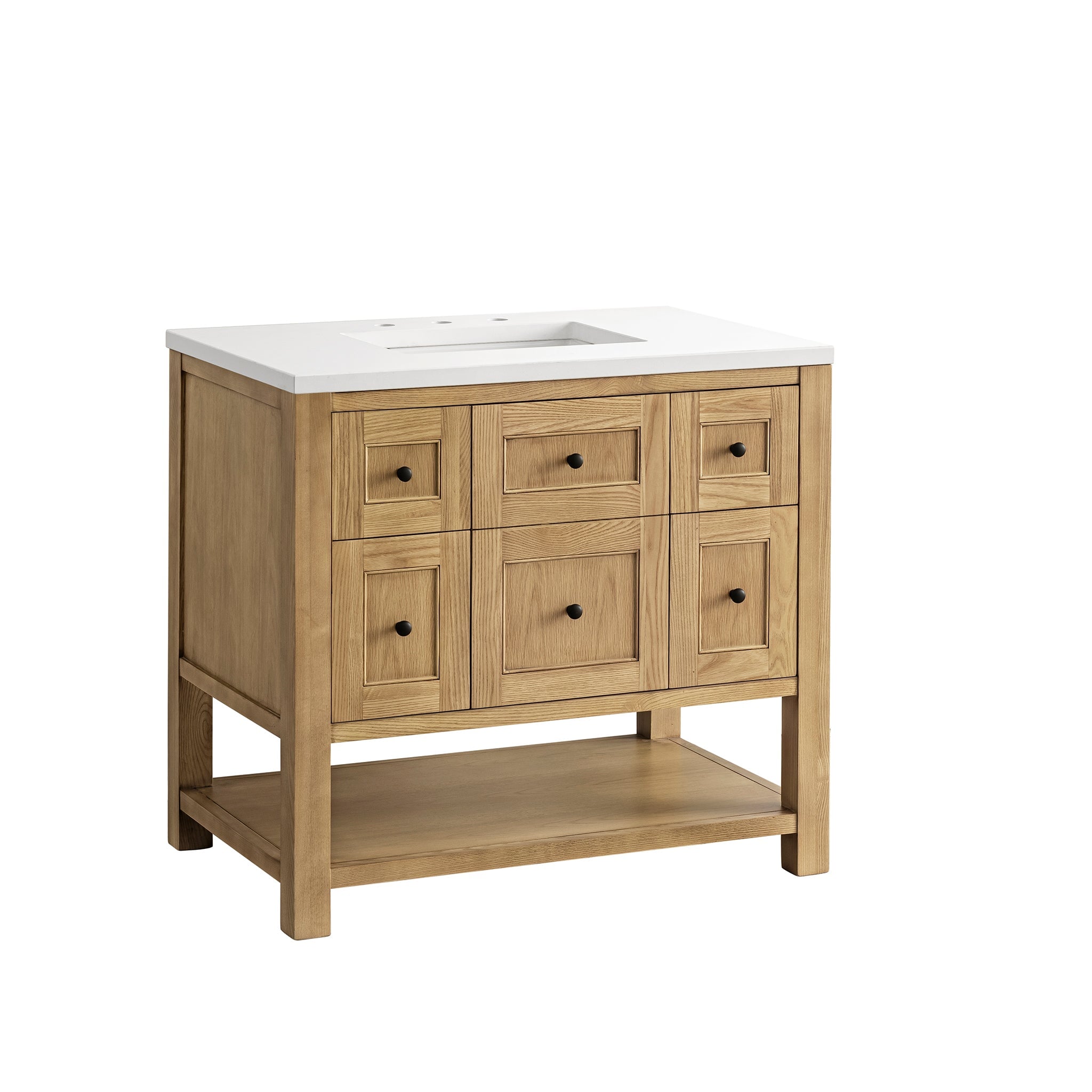 James Martin Vanities - Breckenridge 36" Single Vanity in Light Natural Oak - 330 - V36 - LNO - Home Luxury USA