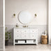 James Martin Vanities - Breckenridge 48" Single Vanity in Bright White - 330 - V48 - BW - Home Luxury USA