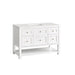 James Martin Vanities - Breckenridge 48" Single Vanity in Bright White - 330 - V48 - BW - Home Luxury USA