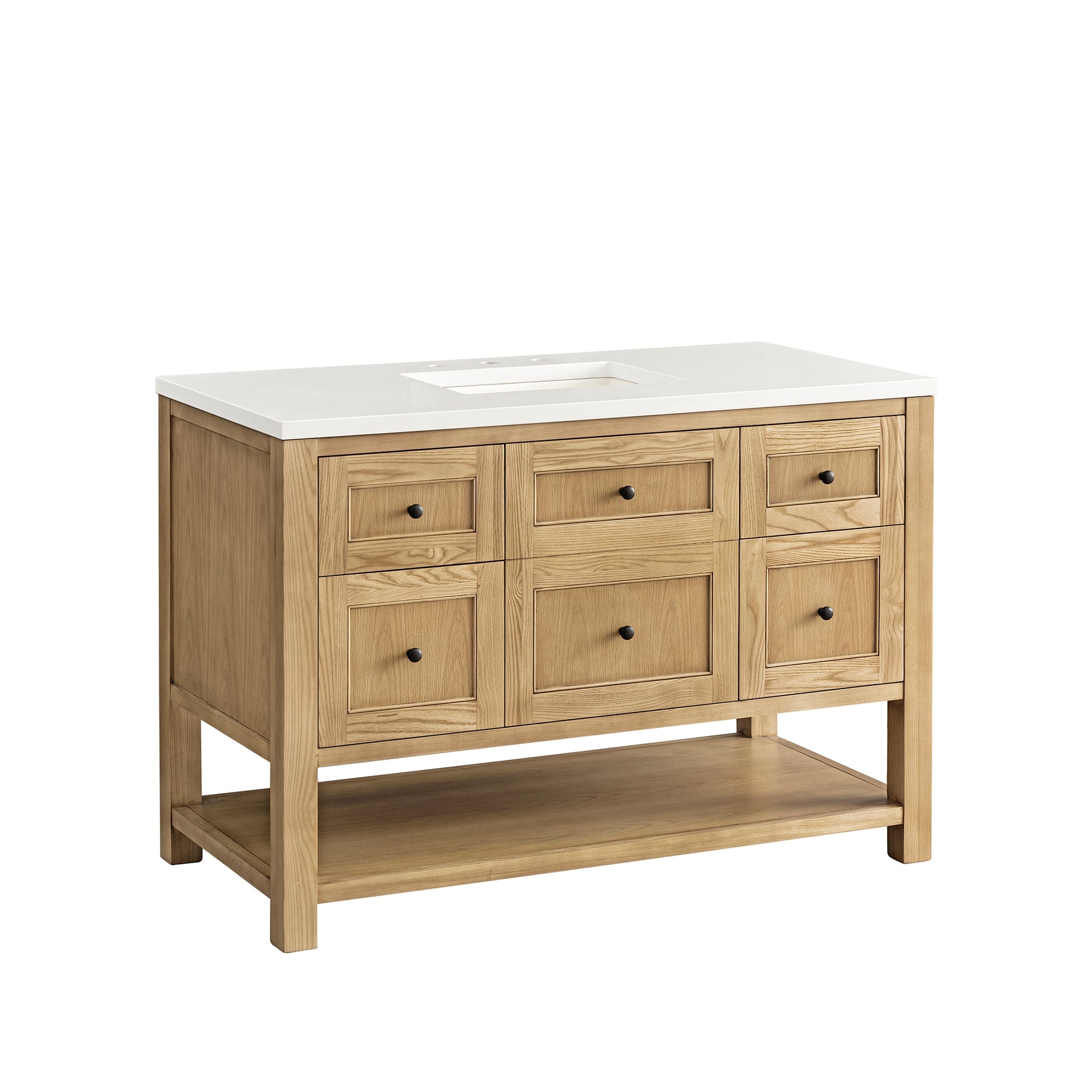 James Martin Vanities - Breckenridge 48" Single Vanity in Light Natural Oak - 330 - V48 - LNO - Home Luxury USA