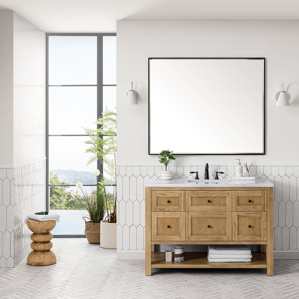 James Martin Vanities - Breckenridge 48" Single Vanity in Light Natural Oak - 330 - V48 - LNO - Home Luxury USA