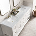 James Martin Vanities - Breckenridge 72" Double Vanity in Bright White - 330 - V72 - BW - 3AF - Home Luxury USA