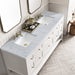 James Martin Vanities - Breckenridge 72" Double Vanity in Bright White - 330 - V72 - BW - 3CAR - Home Luxury USA