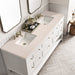 James Martin Vanities - Breckenridge 72" Double Vanity in Bright White - 330 - V72 - BW - 3EMR - Home Luxury USA