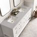 James Martin Vanities - Breckenridge 72" Double Vanity in Bright White - 330 - V72 - BW - 3ESR - Home Luxury USA