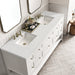 James Martin Vanities - Breckenridge 72" Double Vanity in Bright White - 330 - V72 - BW - 3LDL - Home Luxury USA