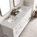 James Martin Vanities - Breckenridge 72" Double Vanity in Bright White - 330 - V72 - BW - 3VSL - Home Luxury USA