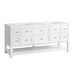 James Martin Vanities - Breckenridge 72" Double Vanity in Bright White - 330 - V72 - BW - Home Luxury USA