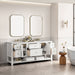 James Martin Vanities - Breckenridge 72" Double Vanity in Bright White - 330 - V72 - BW - Home Luxury USA