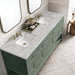 James Martin Vanities - Breckenridge 72" Double Vanity in Smokey Celadon - 330 - V72 - SC - 3VSL - Home Luxury USA