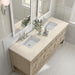 James Martin Vanities - Breckenridge 72" Double Vanity in Whitewashed Oak - 330 - V72 - WWO - 3EMR - Home Luxury USA