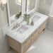 James Martin Vanities - Breckenridge 72" Double Vanity in Whitewashed Oak - 330 - V72 - WWO - 3ENC - Home Luxury USA