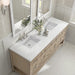 James Martin Vanities - Breckenridge 72" Double Vanity in Whitewashed Oak - 330 - V72 - WWO - 3WZ - Home Luxury USA