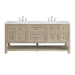 James Martin Vanities - Breckenridge 72" Double Vanity in Whitewashed Oak - 330 - V72 - WWO - Home Luxury USA