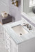 James Martin Vanities - Bristol 30" Single Vanity in Bright White - 157 - V30 - BW - 3AF - Home Luxury USA