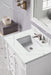 James Martin Vanities - Bristol 30" Single Vanity in Bright White - 157 - V30 - BW - 3ENC - Home Luxury USA