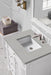 James Martin Vanities - Bristol 30" Single Vanity in Bright White - 157 - V30 - BW - 3ESR - Home Luxury USA