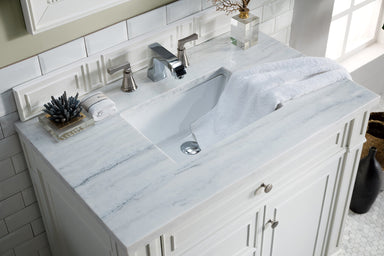 James Martin Vanities - Bristol 36" Single Vanity in Bright White - 157 - V36 - BW - 3AF - Home Luxury USA