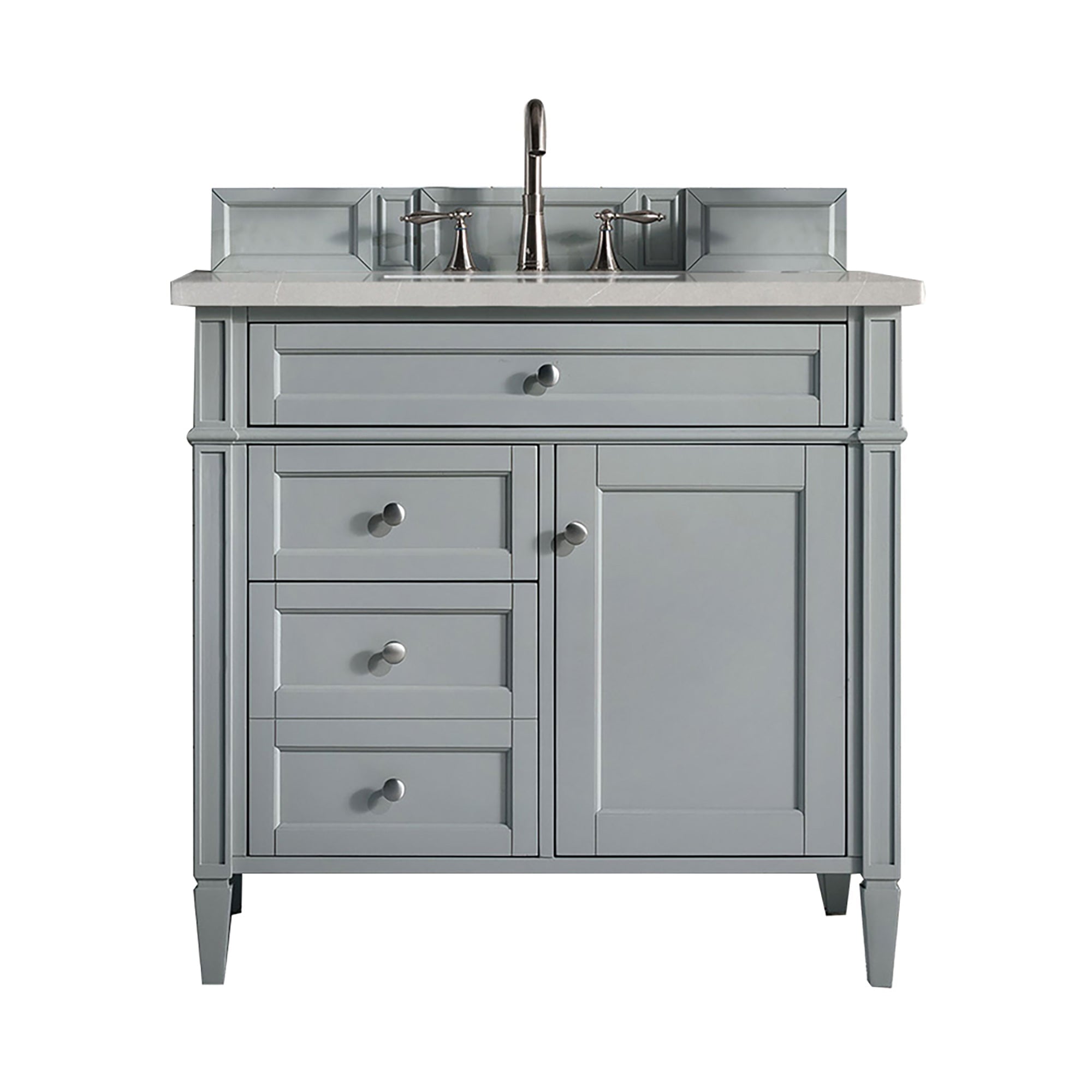 James Martin Vanities - Brittany 36" Single Bathroom Vanity in Urban Gray - 650 - V36 - UGR - 3ESR - Home Luxury USA