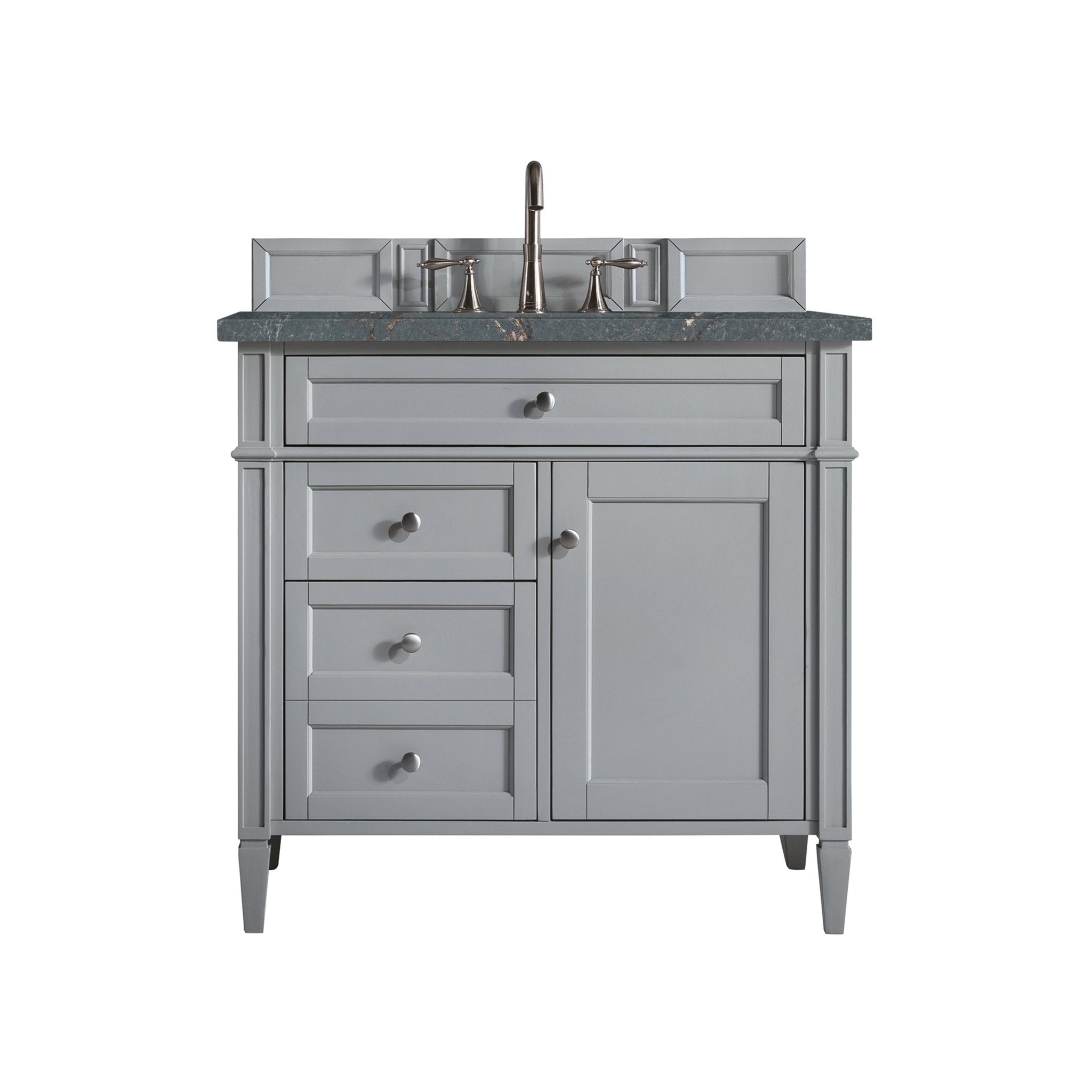 James Martin Vanities - Brittany 36" Single Bathroom Vanity in Urban Gray - 650 - V36 - UGR - 3PBL - Home Luxury USA