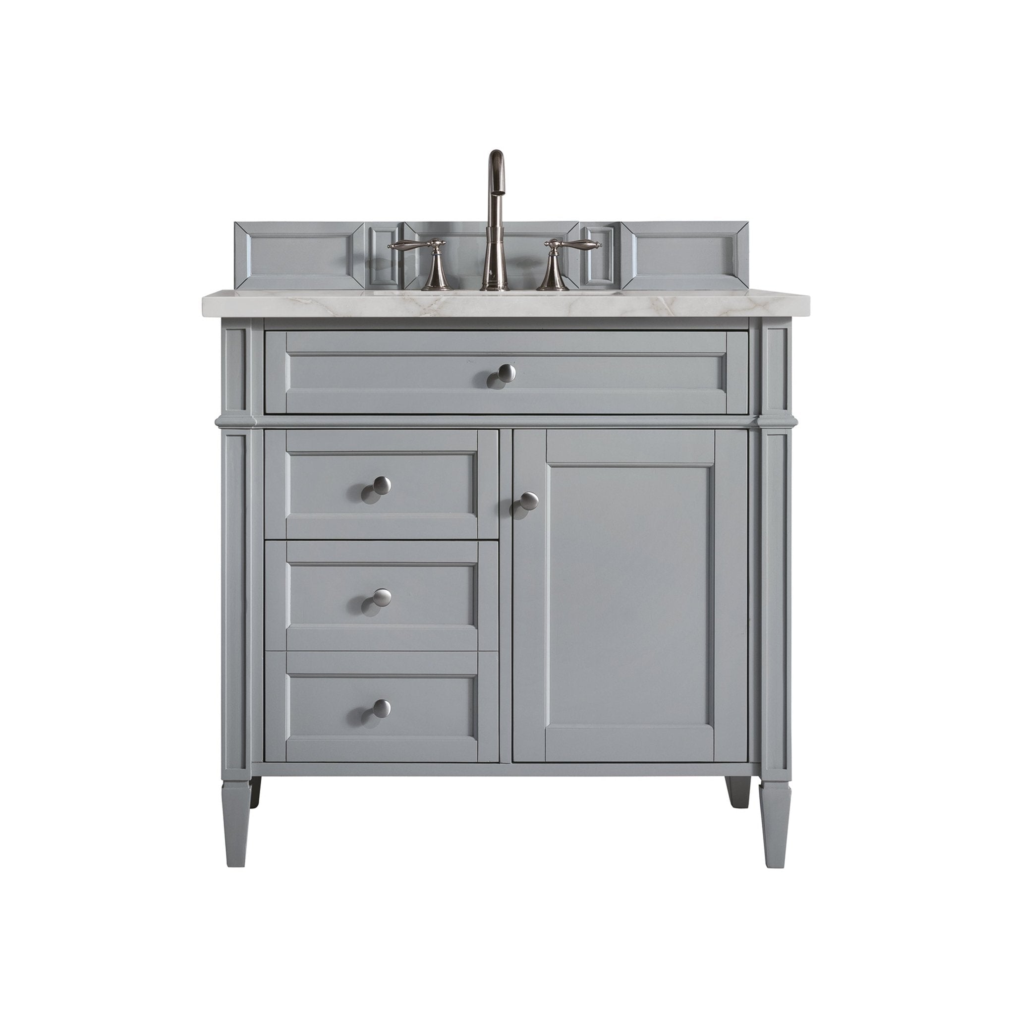 James Martin Vanities - Brittany 36" Single Bathroom Vanity in Urban Gray - 650 - V36 - UGR - 3VSL - Home Luxury USA