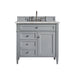 James Martin Vanities - Brittany 36" Single Bathroom Vanity in Urban Gray - 650 - V36 - UGR - 3VSL - Home Luxury USA