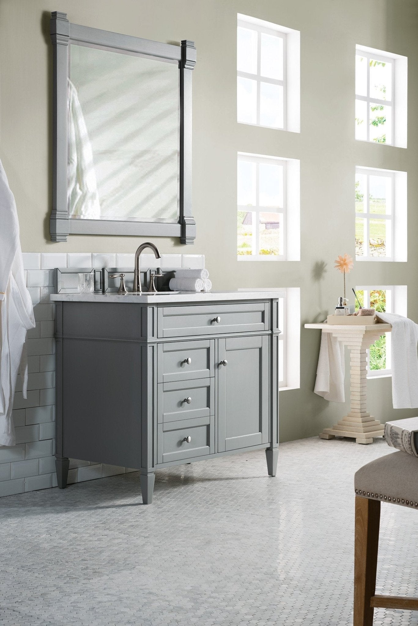 James Martin Vanities - Brittany 36" Single Bathroom Vanity in Urban Gray - 650 - V36 - UGR - Home Luxury USA