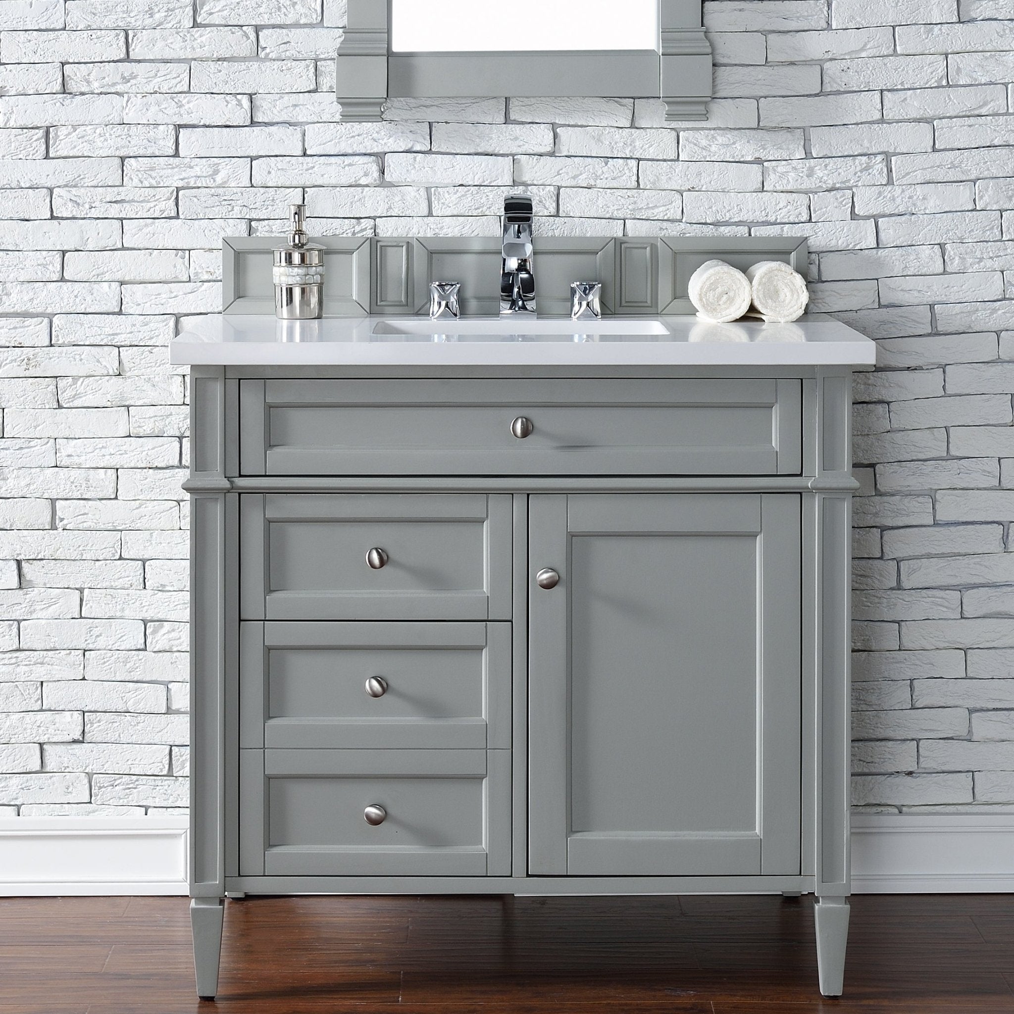 James Martin Vanities - Brittany 36" Single Bathroom Vanity in Urban Gray - 650 - V36 - UGR - Home Luxury USA