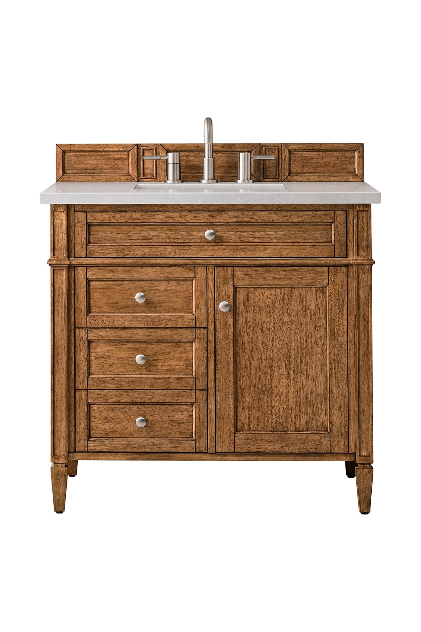 James Martin Vanities - Brittany 36" Single Vanity Cabinet in Saddle Brown - 650 - V36 - SBR - 3ESR - Home Luxury USA