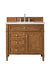 James Martin Vanities - Brittany 36" Single Vanity Cabinet in Saddle Brown - 650 - V36 - SBR - 3WZ - Home Luxury USA