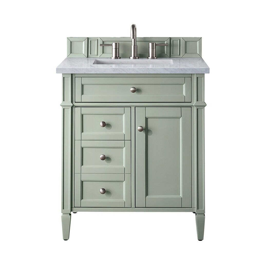 James Martin Vanities - Brittany 36" Single Vanity Cabinet in Sage Green - 650 - V36 - SGR - 3CAR - Home Luxury USA