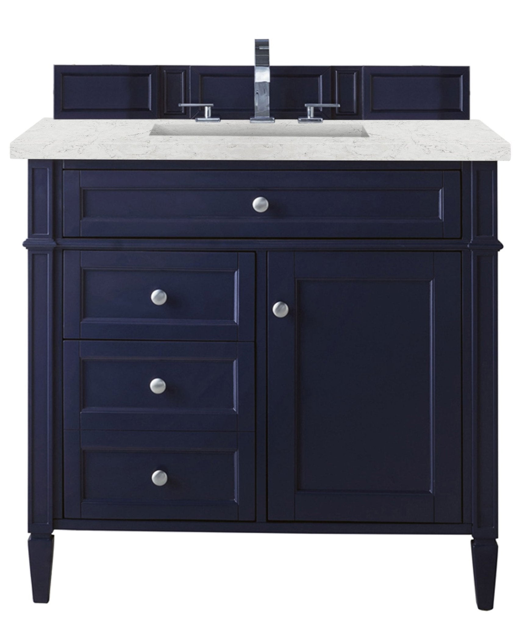 James Martin Vanities - Brittany 36" Single Vanity in Victory Blue - 650 - V36 - VBL - 3EJP - Home Luxury USA