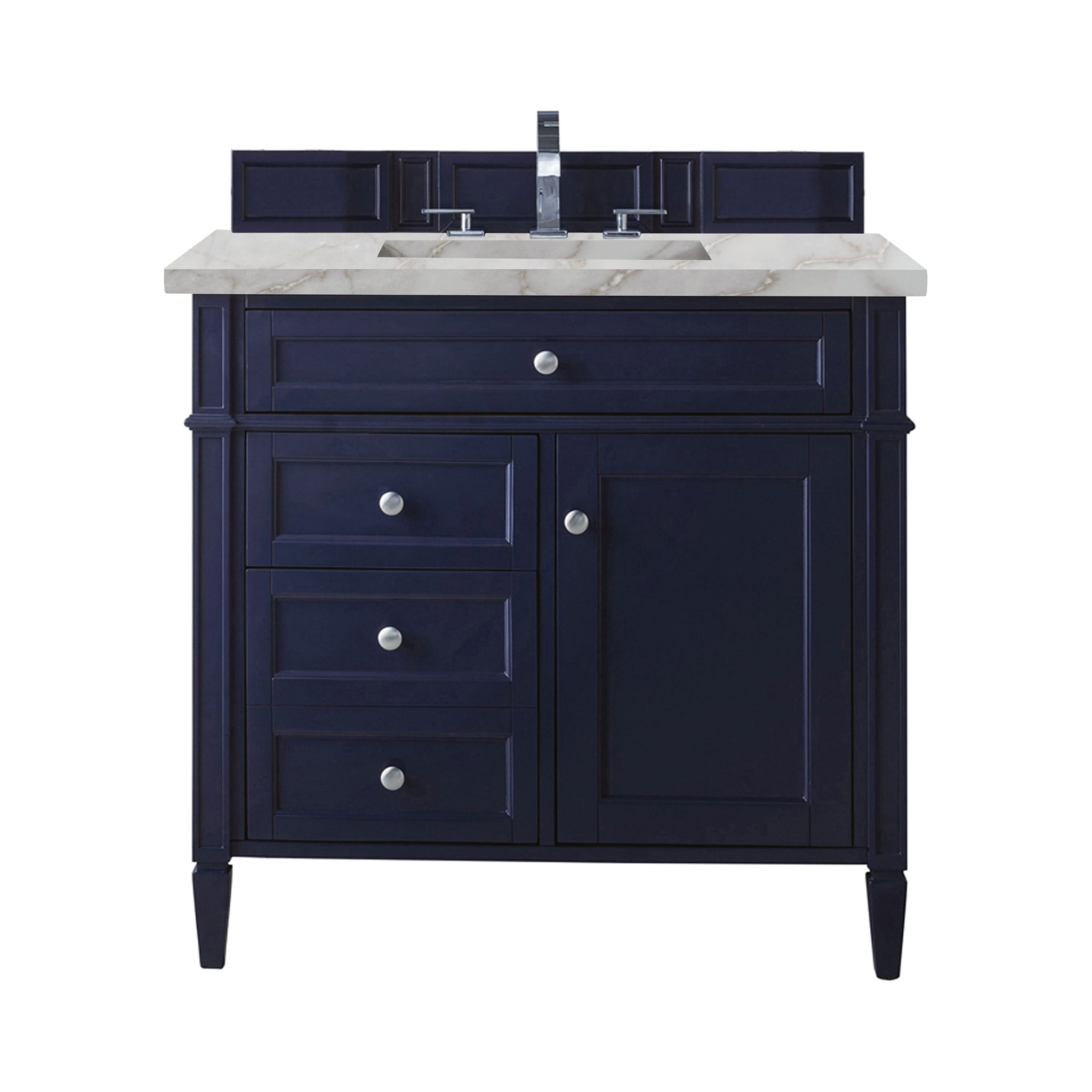 James Martin Vanities - Brittany 36" Single Vanity in Victory Blue - 650 - V36 - VBL - 3VSL - Home Luxury USA