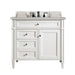 James Martin Vanities - Brittany 36"Single Bathroom Vanity in Bright White - 655 - V36 - BW - 3ESR - Home Luxury USA